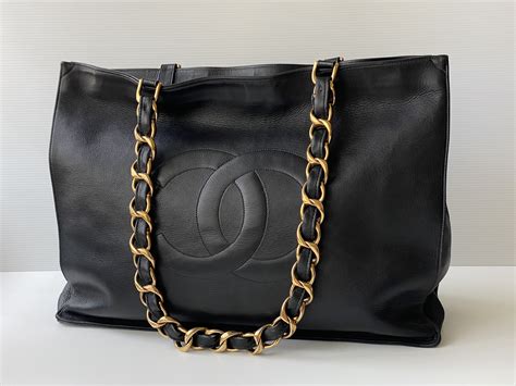 chanel black lambskin xl tote|chanel 11.12 bag price.